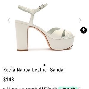 Schutz Keefa Leather Platforms 8.5 white